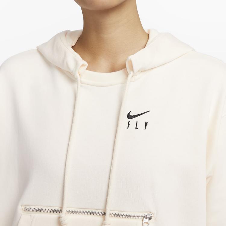 New Nike Sweatshirt Women's Light Ivory White DA6484-110