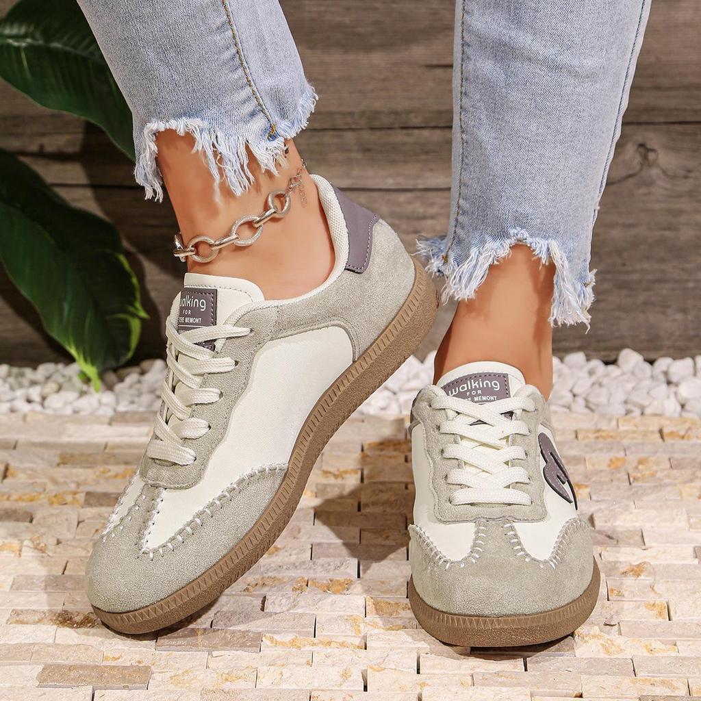 2024 Plus Size Women’s Non-Slip Casual German Trainer Sneakers - Lightweight & Laced