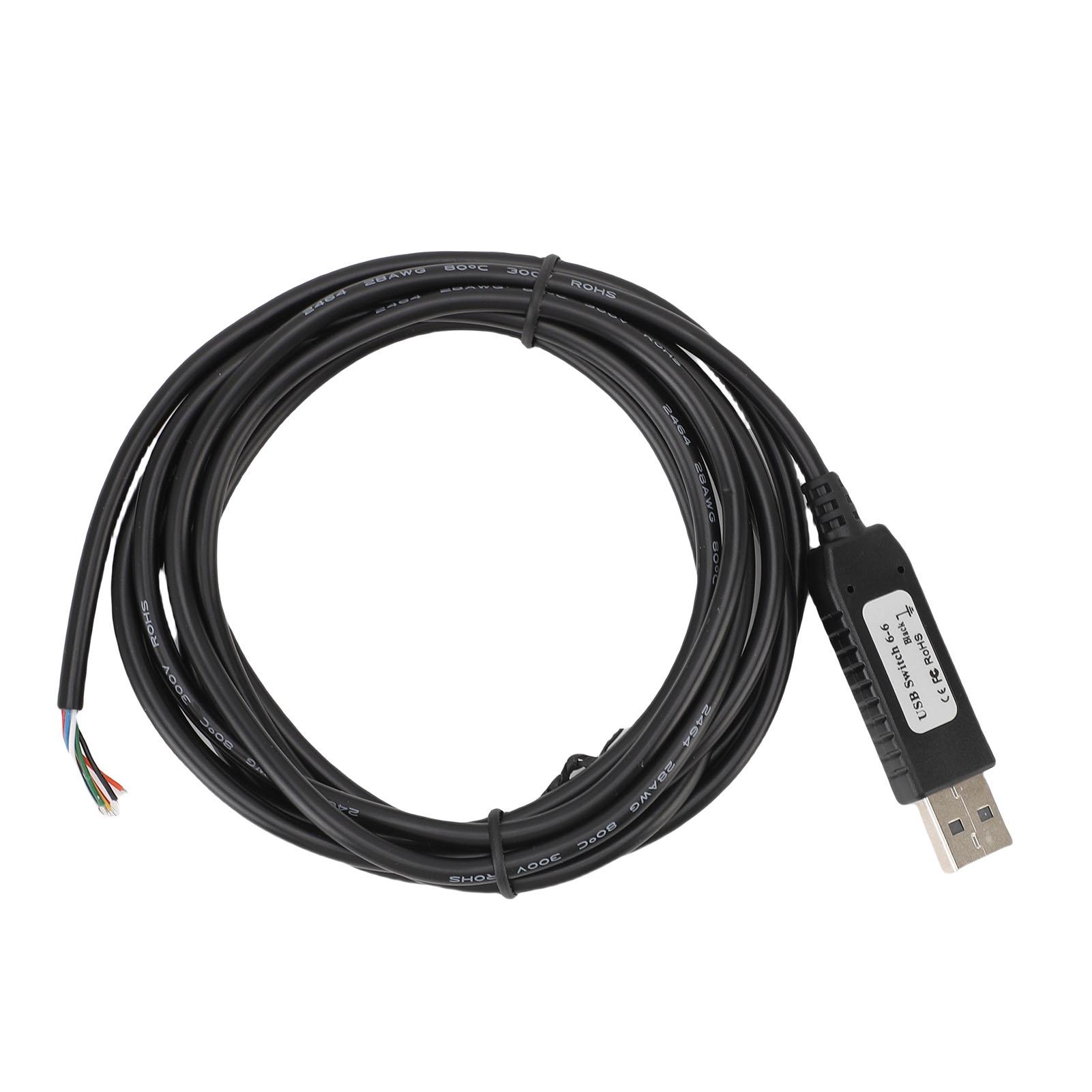 

DIY Switch Line USB Switch Cable Support Customizable Keyboard Mouse Shortcuts 6.56ft