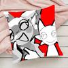 Boykisser Silly Cat Cute Pillow Case Pillowcase Anti-dustmite Pillow Invisible zipper silky short plush Sofa cushion cover