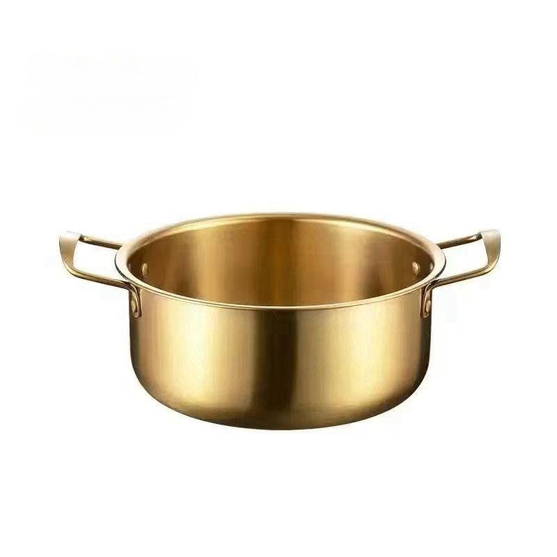 Korean Style Instant Noodle Cooking Pot - Single Serve Ramen Soup Bowl