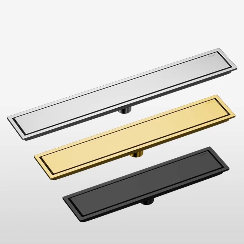 304 Stainless Steel Rectangular Floor Drain Removable Cover Linear Floor Drain Bathroom