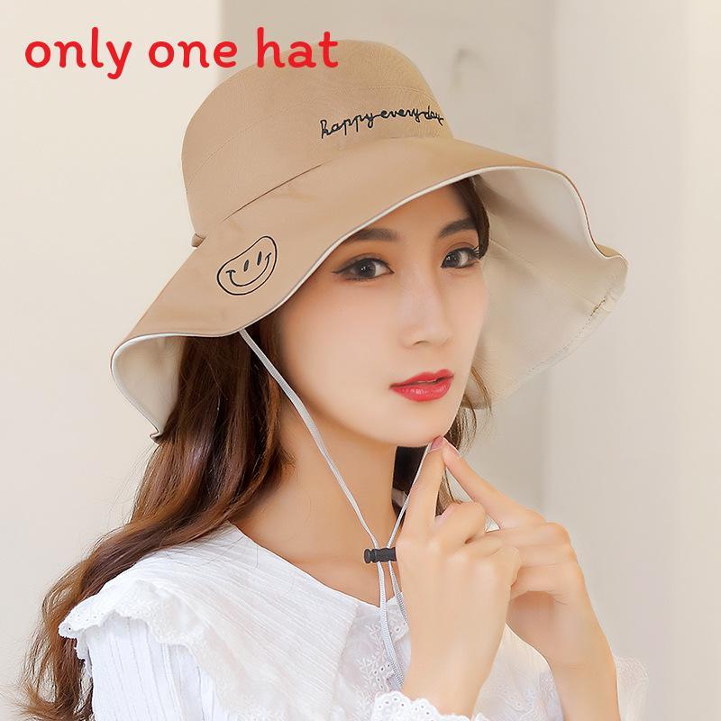 

Foldable Polyester Sun Hat With Embroidery And Sunshade For Womens Beachwear Brown
