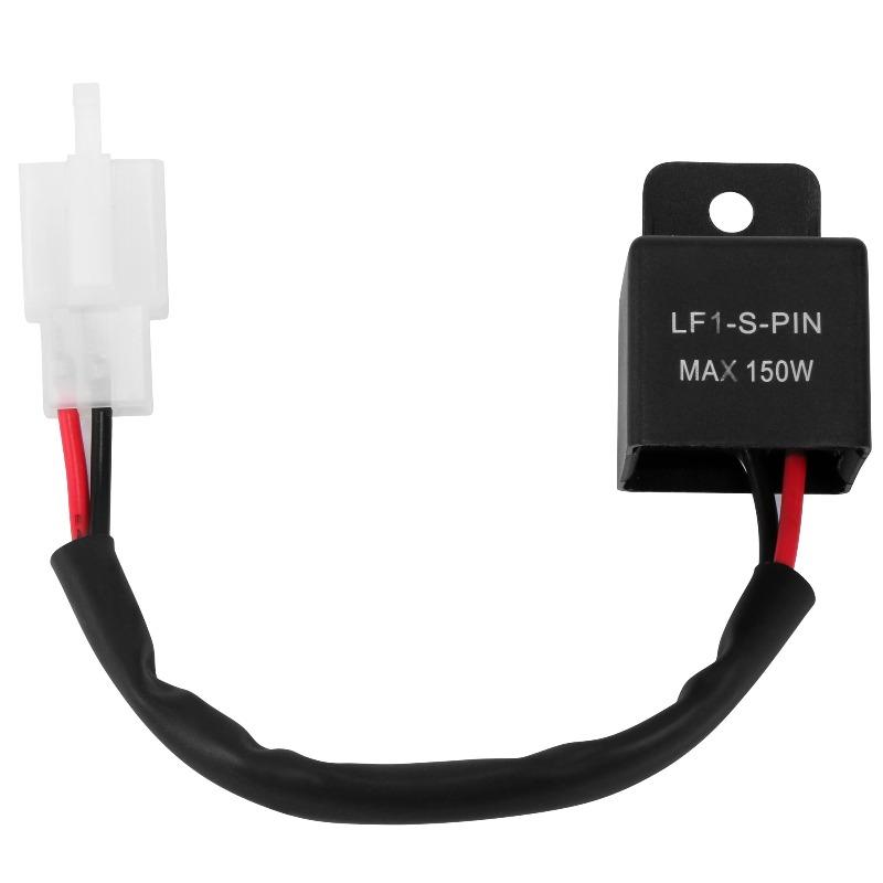 Motorcycle Motor Turn Signal Bulb for Honda Kawasaki Suzuki Hyper Flash 150W 12A 2Pin Electronic LED Flash Relay 2025 New