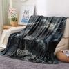 Viking Warrior  Print Flannel Blanket, High quality Comfortable for All Seasons, Home Decor, Warmth and Comfort