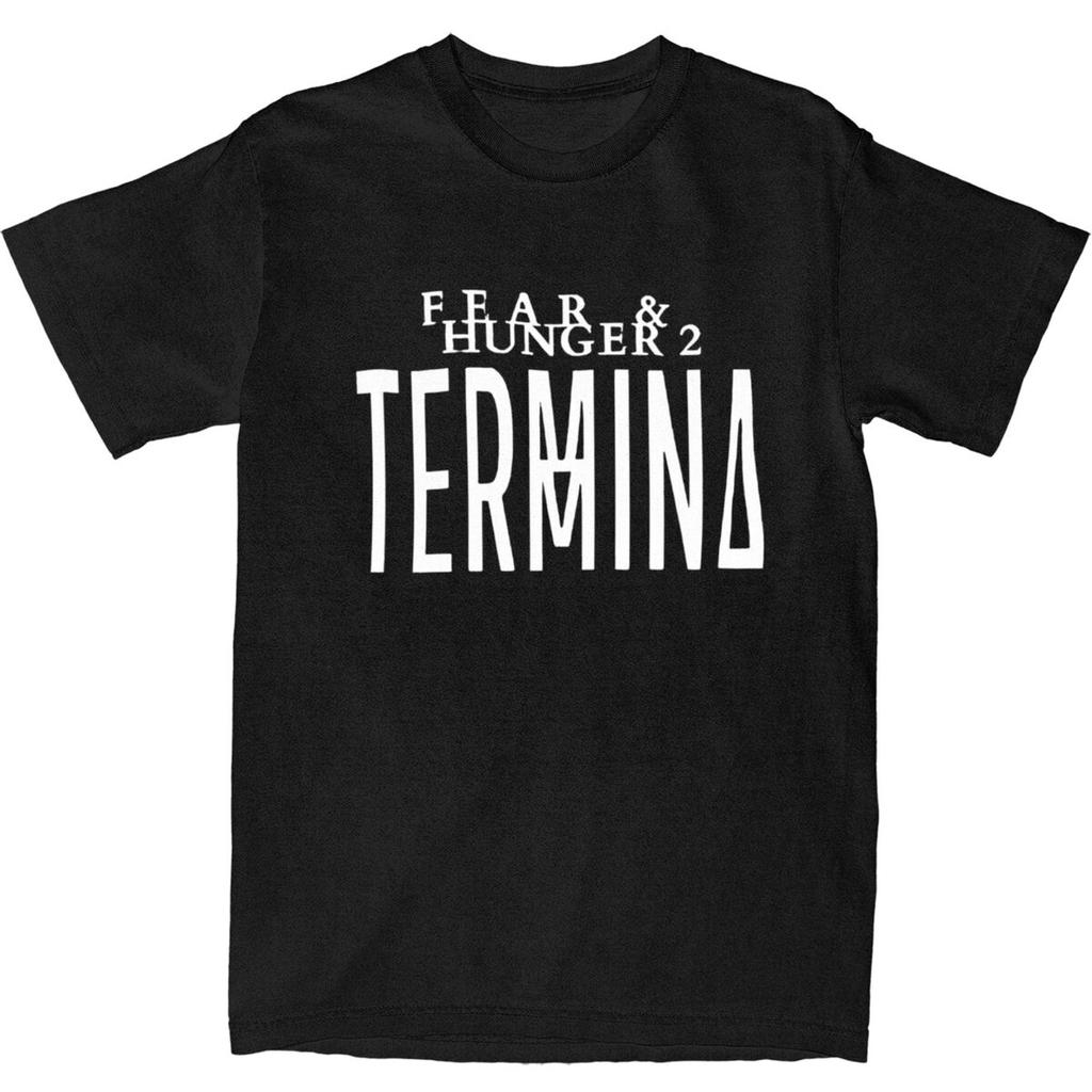 T Shirt Fear And Hunger Termina Cotton T-Shirts Video Game Hipster Tshirt for Couple Summer Y2K Casual Casual Short Sleeve Tops