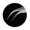 HOZAN Precision Fully 120mm 8mm Curved Tweezers, Non-Magnetic, Long, Opening, 0.2mm Tip, Tip, P-657