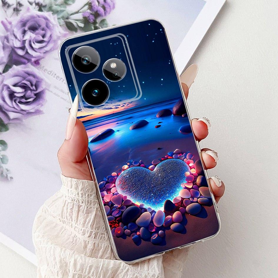 For Realme GT 7 7T Case 2025 Popular Flower Soft Clear Silicone TPU Protective Cover For Realme GT7 Pro RMX5011 Phone Case Shell