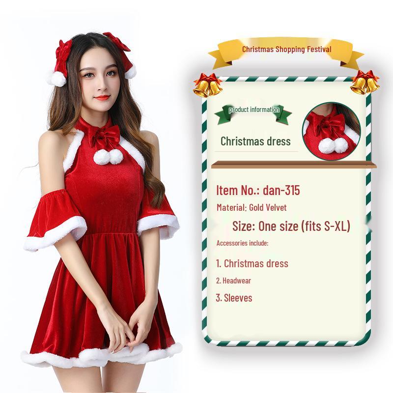 2023 Weihnachtsmann Weihnachtskostüm und Cosplay-Outfit-Set