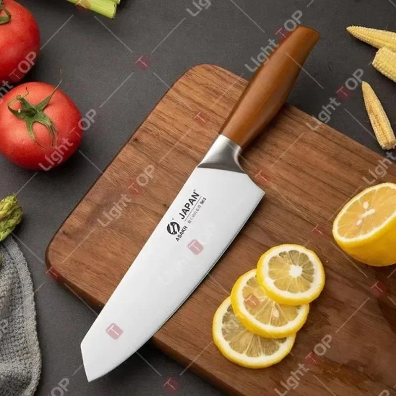 New Professional Kitchen Knife Damascus Laser Japanese Santoku Knife Fruit Slicing Utiltiy Knife Stainless Steel Chef's Knife
