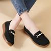 Women Black Moccasins Driving Shoes Flats Casual Nurse Loafers Khaki Minimalist Maternity Shoes Large Size