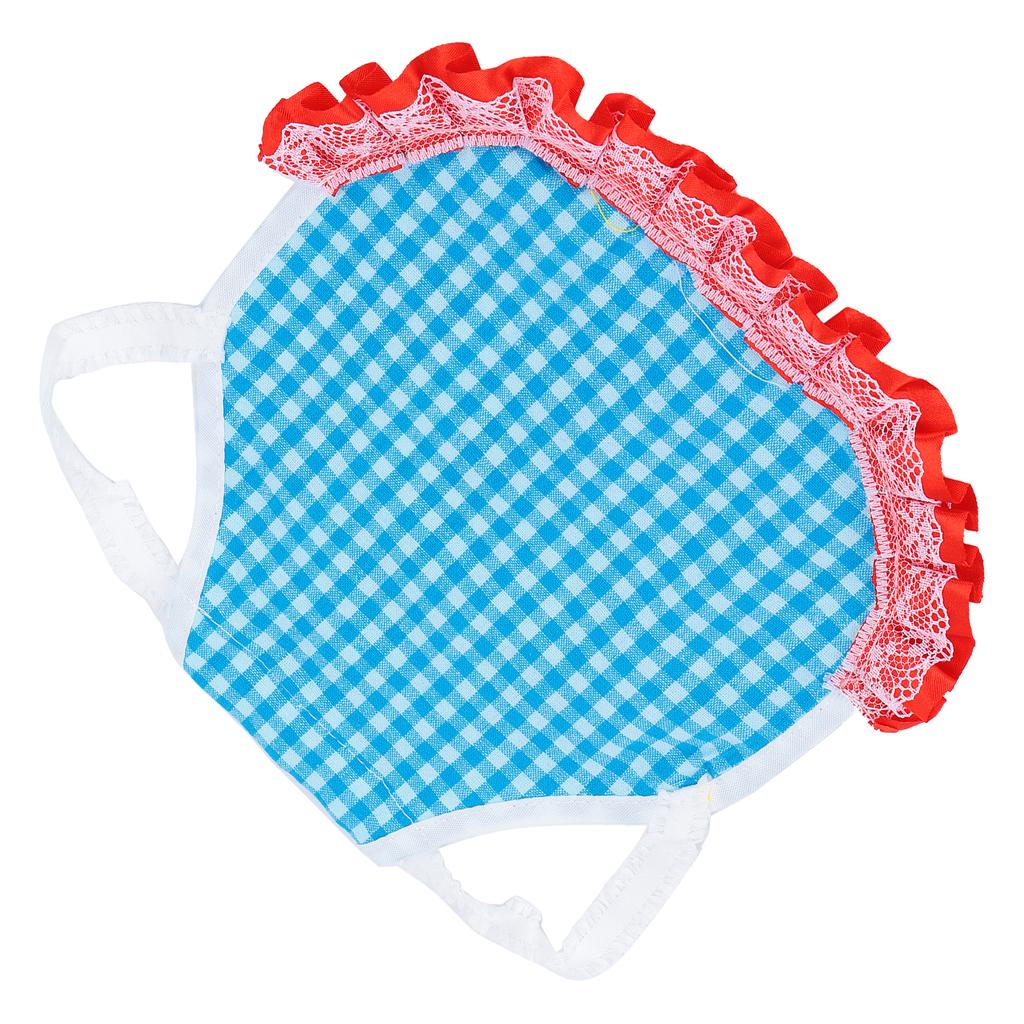 Chicken Vest Grid Poultry Back Protection Apron with Elastic Lace for Chicken Ducks GoosesBlue Grid