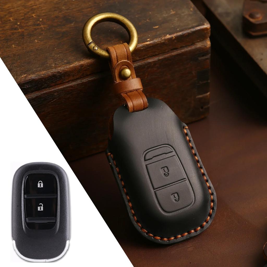 for Honda STEPWGN RP6/RP7/RP8 Odyssey Freed Elysion 2023 2024 Remote Leather Car Fob Key Cover Case Holder Keychain Accessories