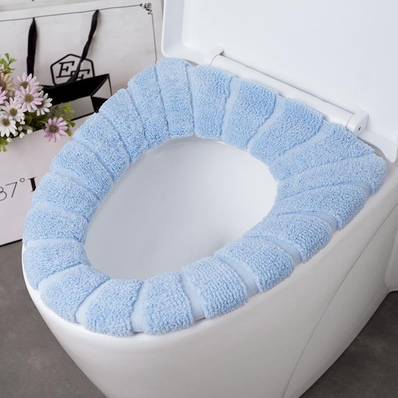 Housse de siège de toilette, 1 pièce, tapis doux et chauffant, lavable, housse de coussin, étui de siège de toilette, accessoires de bain pour la maison