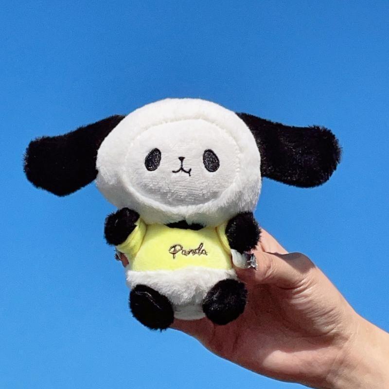 Cute Plush Keychain Adorable Panda Stuffed Toy For Students And Bags High Quality