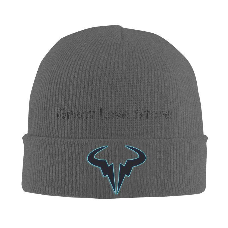 Rafael Nadal RN Rafa Nadruk Czapki Zimowe Dzianinowa Czapka Graficzne Czapki Beanie Czapka Z Daszkiem Jesień Zima Fajne Unisex Kpop Ciepła Miękka Czapka