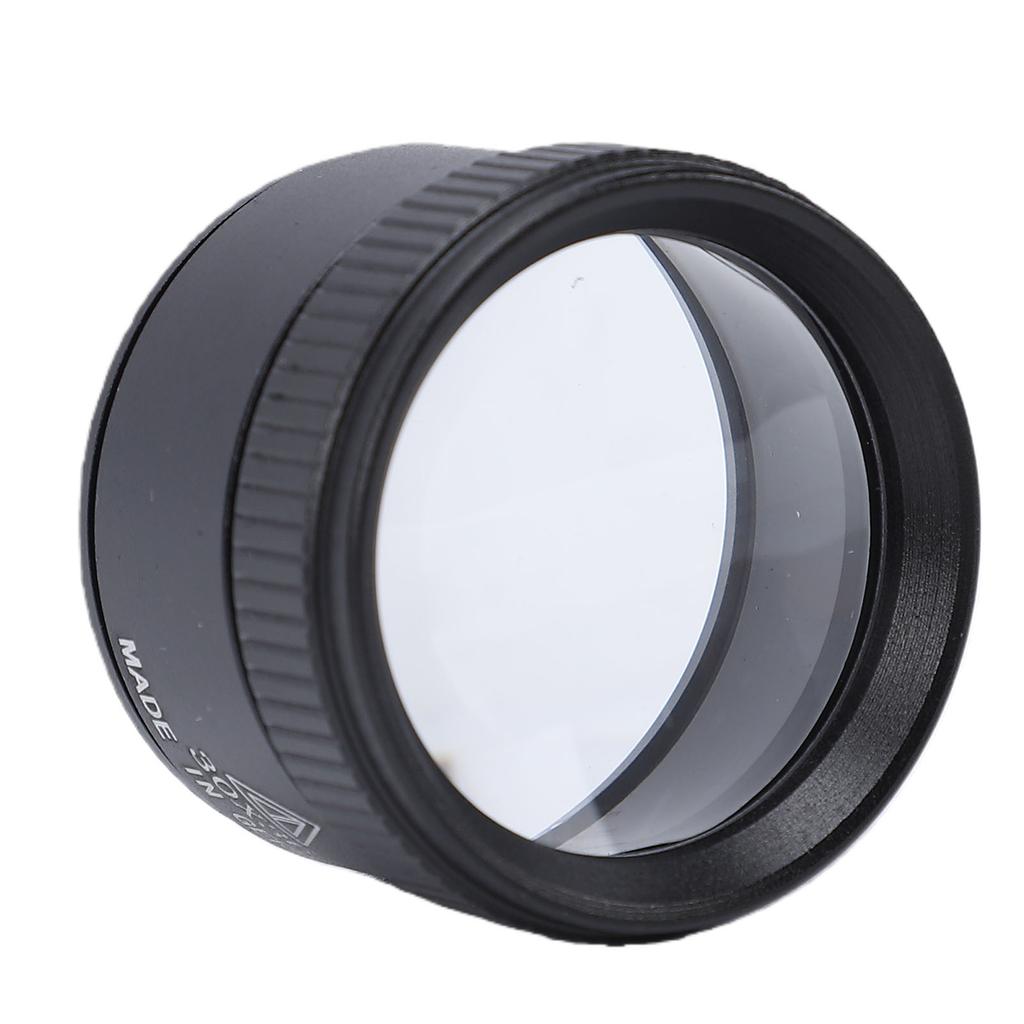 30X Schmucklupe Tragbare Optische Lupe für Briefmarken Beobachtung Uhrenreparatur 36mm Schwarz
