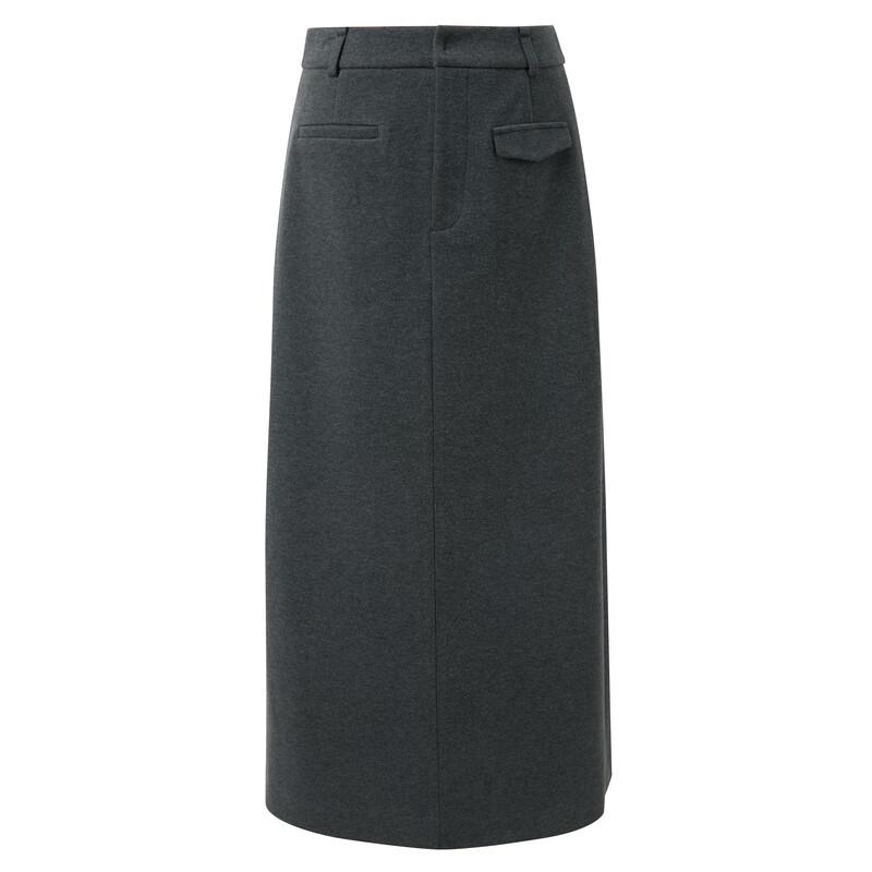 Women's 2025 Winter Commuter Straight Slit Long Skirt