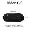 Mirhua Security Pouch for International Waist Convenient for Outdoor Black Anti-Skimming Pouch, Lightweight, Slim, Anti-Theft, Waterproof, RFID-Proof,