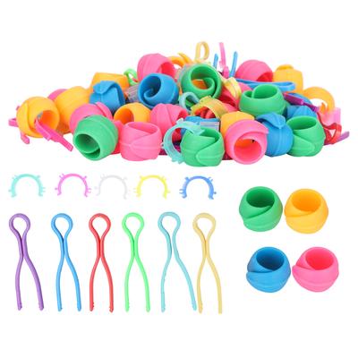 100 Stück Spulenhalter-Clips Garnspulen-Sammlung Anti-Faden-Fallen Nähzubehör