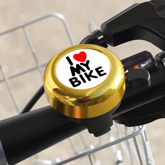 Children Bicycle Bell Loud Sound Letter Print Easy Installation High Decibel Cute Appearance