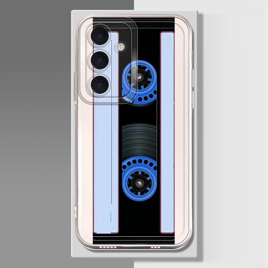 Fashion Retro Cassette Tape Phone Cover Case for Samsung Galaxy A25 A51 A36 A13 A33 A52 A56 A50 A34 A35 A52 A31 A26 A24 A54 A15