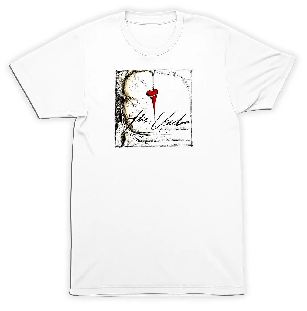 The Used In Love & Death Album Cover T-Shirt Distressed Emo Hardcore Band Tee XL