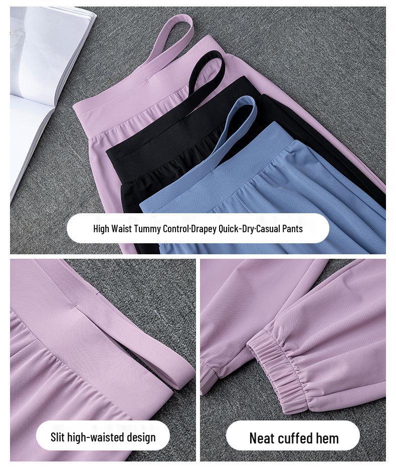 Dámský rychleschnoucí oblek z ledového hedvábí s ochranou proti slunci pro venkovní fitness aktivity