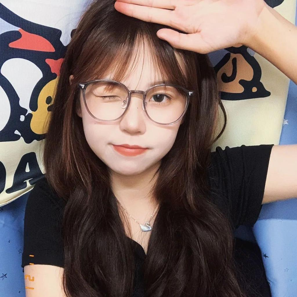 Myopia Glasses Retro Flat Glasses Black Frame Anti-blue Glasses