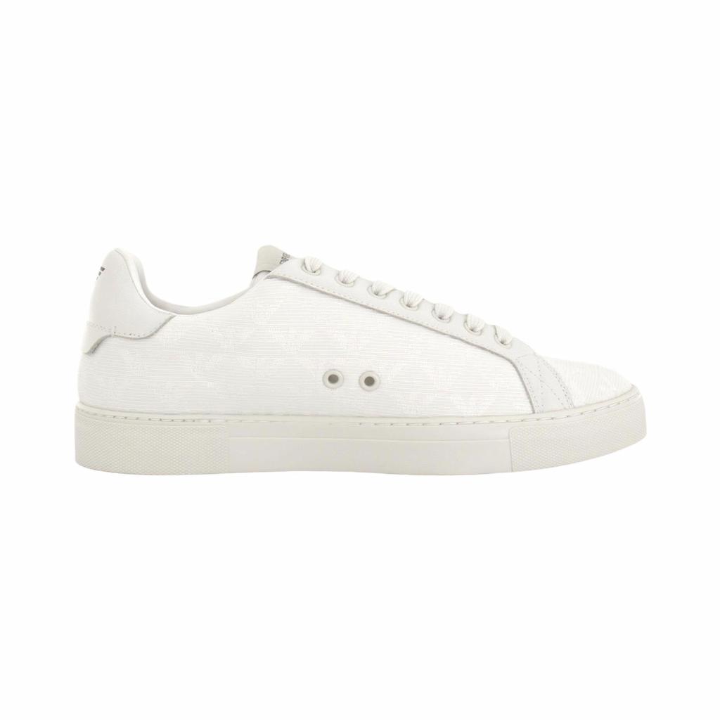 Emporio Armani Casual Lace-Up Low-Top Round-Toe Fashion Sneakers Men sneakers White X4X316XM7411M801