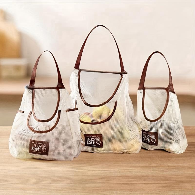 Fileli Asılı Saklama Çantası, İç Çamaşırı, Çorap, Kozmetik, Havlu, Meyve için Duvara Monte Düzenleyici, Kapı Arkası Dağınıklık Düzenleyici Ağ