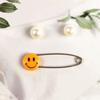 Smiling Face Baby Safety Pins, Plastic, Medium (40mm) & Large (55mm)