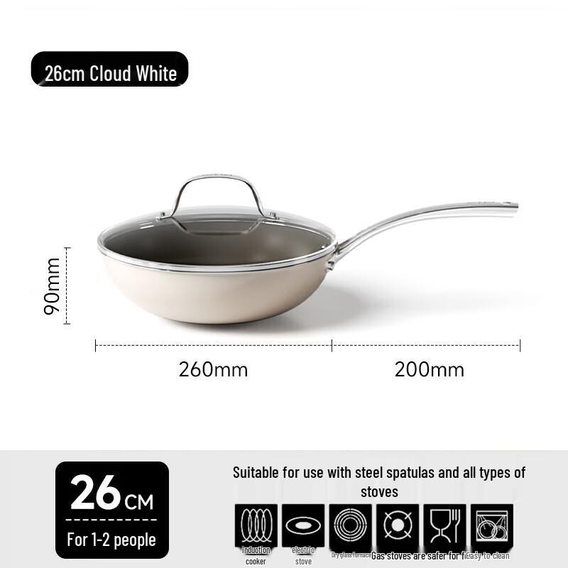 Red Chef Ceramic Non-stick Frying Pan Wok
