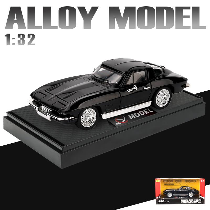 

Chevrolet Corvette C2 sports car alloy car model simulation 1:32 toy car model ornaments boy gift