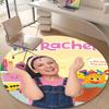 1pc Ms Rachel3 Design Printed Area Round Carpet for Bedroom Living Room Home Decor Rugs Mat Non Slip Mat Rug for Bedside