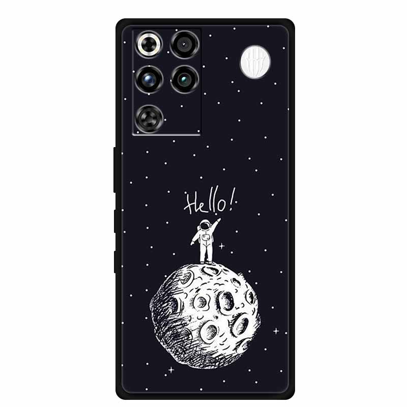 Phone Case For ZTE Nubia RedMagic 11 Pro 5G Back Cover Case Black Silicone TPU Soft Coque For Nubia RedMagic 11Pro Funda Capas