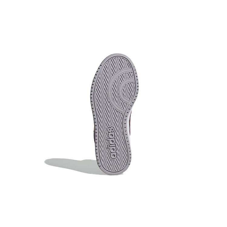 Adidas Neo Hoops 2.0 Breathable Mid-Top Kids Basketball Shoes Deep Blue Purple Kids Sneakers FW4277