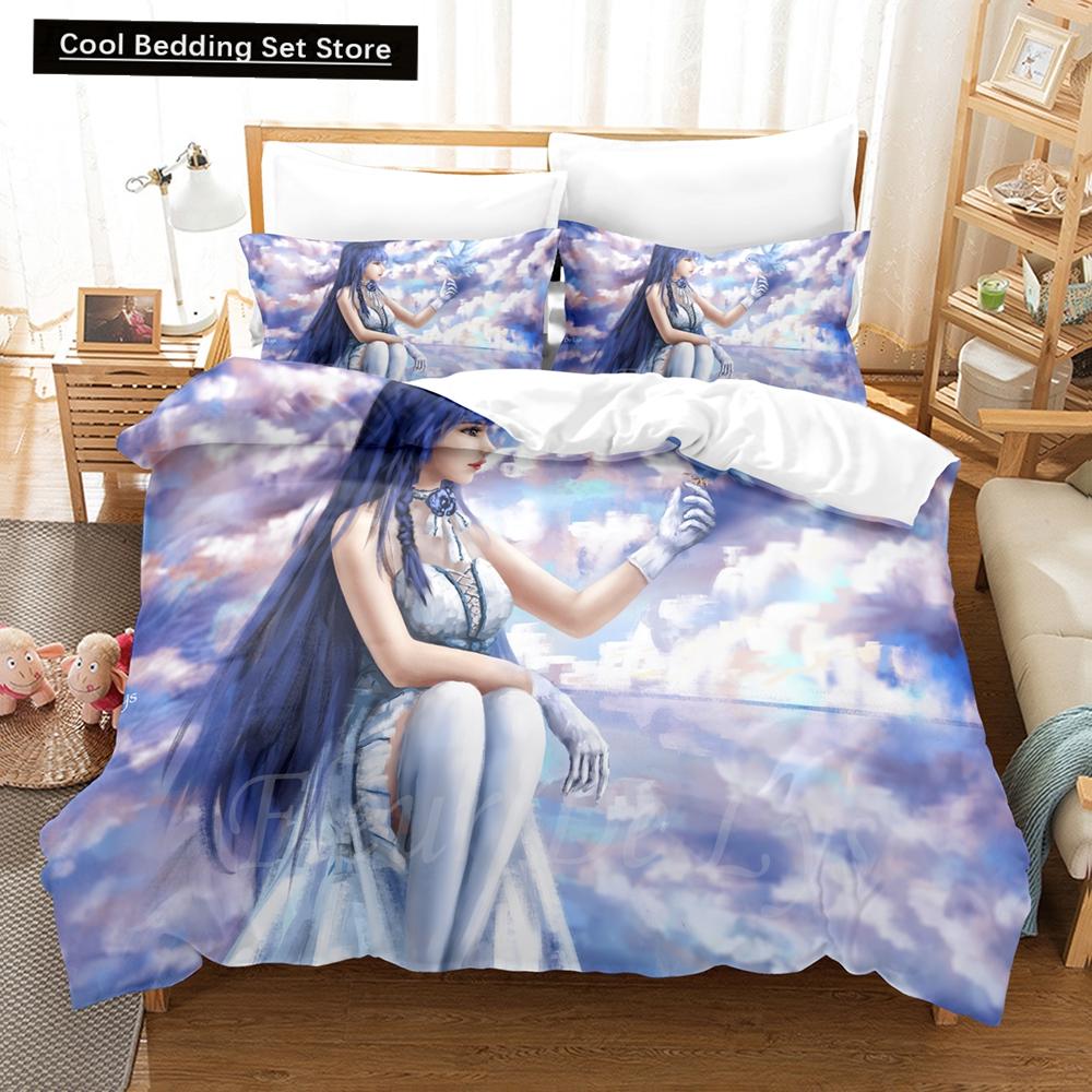 3D Anime Honkai Impact 3rd Bedding Set Printed Decorative 2_3pcs Duvet Cover Set Bedclothes Quilt Cover Home For Home Textiles