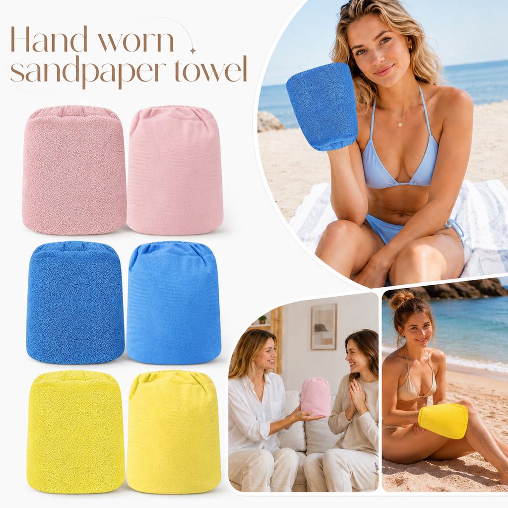 2 Pack Sand Removal Gloves, Beach Mitts for Easy Sand At the Beach
