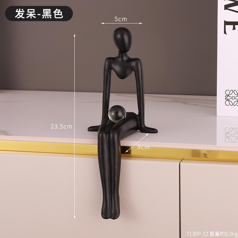 Mini Auriu Figurine Abstracte Statui și Sculpturi Decor Nodic pentru Living Miniaturi pentru Cadou Accesorii pentru Decorarea Casei