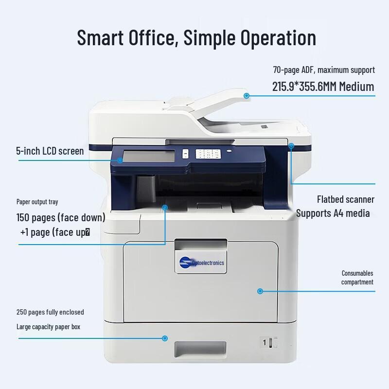 Guangdiantong MP3109CDN Color Laser MFP CN Plug (adapter Included)