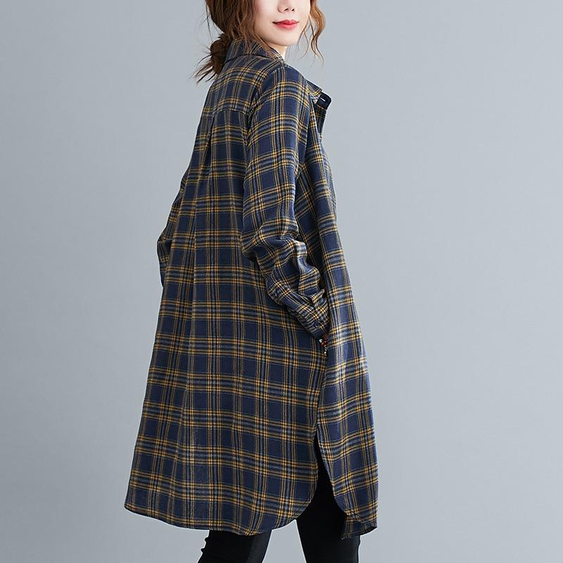 Vintage Long Sleeve Loose Fit Women S Skull Pattern Shirt