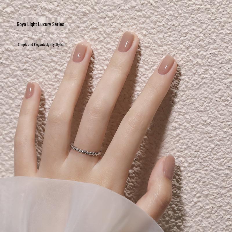 Gaoy Transparent Nude Jelly Gel Nail Polish 2025 - New Translucent Nude Color for Professional Use