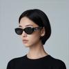 Gentle Monster Logo Irregular Shape Sunglasses Unisex Sunglasses Black BENVEN-01