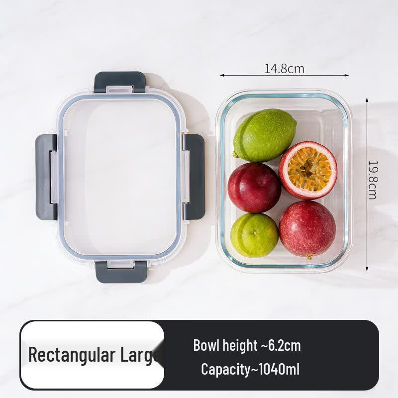 Ru Han Rectangular Glass Lunch Box
