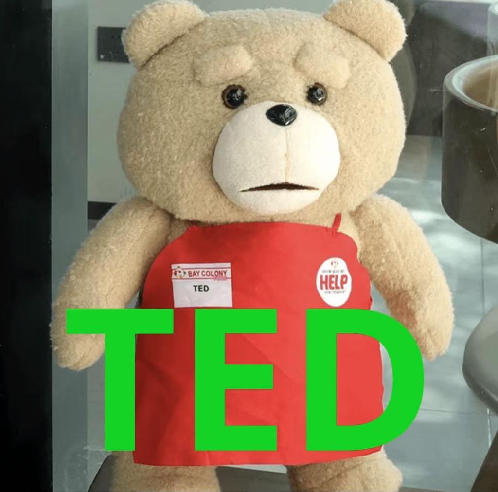 [USED] TED Big Size Cute Teddy Bear with Uncle's Bear Inside