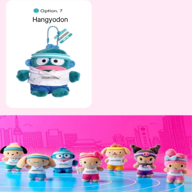 Sanrio Keyring Hello kitty/My Melody/Kuromi/Pochacco/Cinnamoroll/Pompompurin/Hangyodon