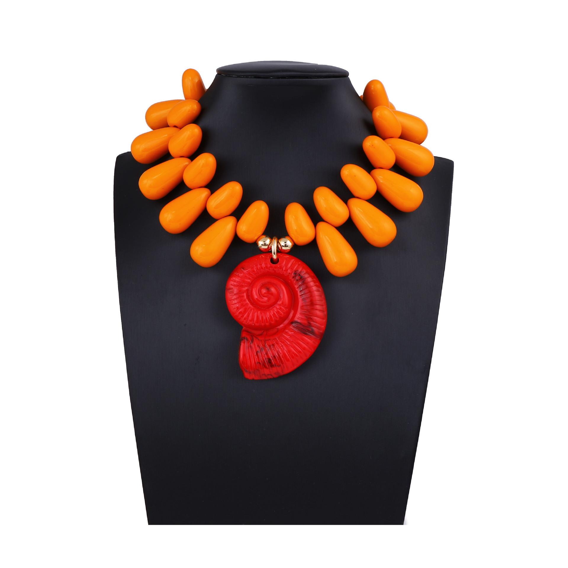

Модное ожерелье для женских украшений оранжевый