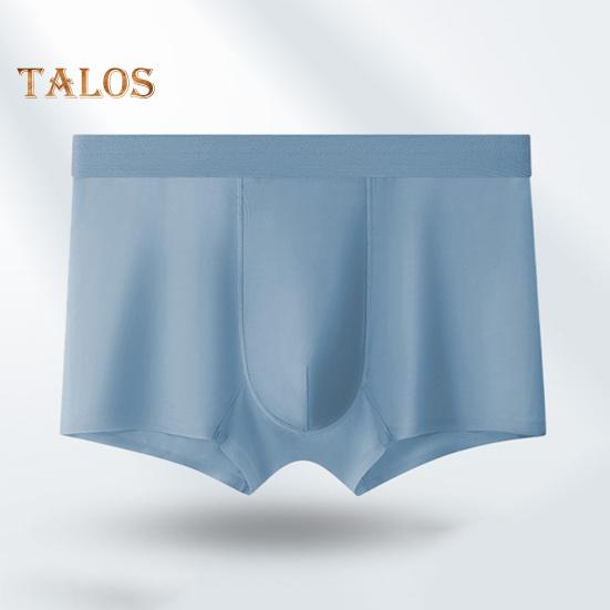 Menn Bokser Undertøy Middels høyde Ensfarvet Is Silke Shorts Truser Ultratynn Pustende Sømløs Sommer Undertøy