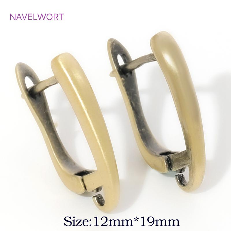 Fasteners For Earring Antique Bronze Shvenzy Earwires Brass Earring Hooks Earring Fixtures For DIY Earrings Making Accessories